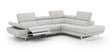 The Annalaise Recliner Leather Left Hand Chaise Sectional In Silver Gre - 19922-Lhfc | J&M