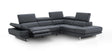 The Annalaise Recliner Leather Right Hand Chaise Sectional In Blue Grey - 19955-Rhfc | J&M