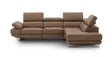 The Annalaise Recliner Leather Left Hand Chaise Sectional In Caramel - 19944-Lhfc | J&M