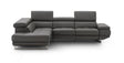 The Annalaise Recliner Leather Left Hand Chaise Sectional In Dark Grey - 19944-Rhfc | J&M