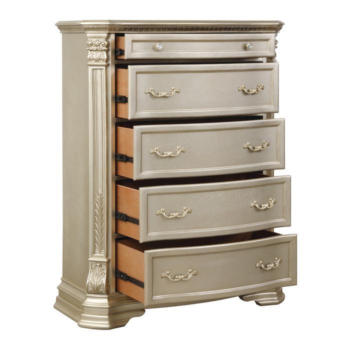 Antoinetta Champagne Chest 1919NC-9 open | Homelegance | Home Elegance USA