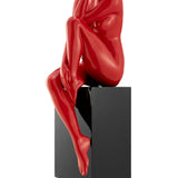 Antoinette Doll Sculpture with Base // Glossy Red - Home Elegance USA