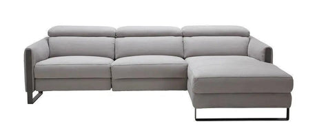 Antonio Motion Sectional In Matte Grey Finish Color | J&M