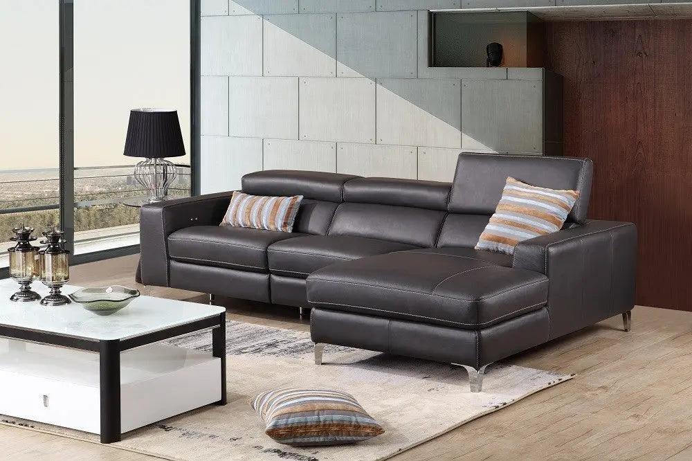 Ariana Premium Leather Sectional | J&M | Home Elegance USA