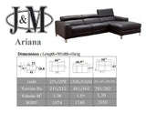 Ariana Premium Leather Sectional | J&M | Home Elegance USA