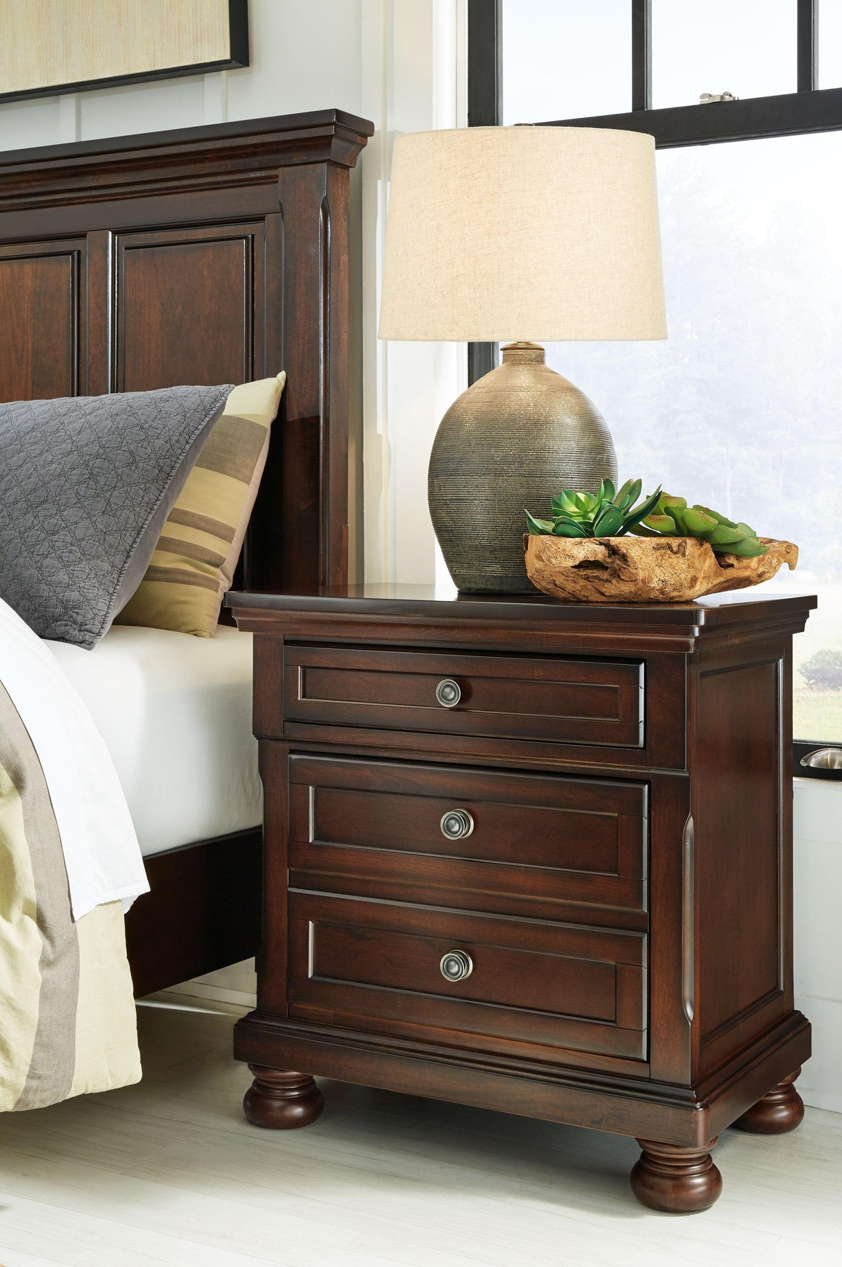 Porter - Two Drawer Night Stand