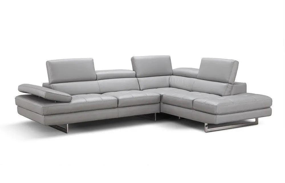 Aurora Leather Sectional | J&M | Home Elegance USA
