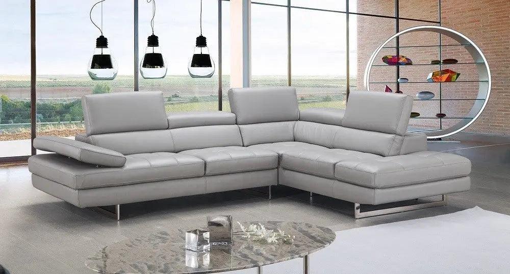 Aurora Leather Sectional | J&M | Home Elegance USA