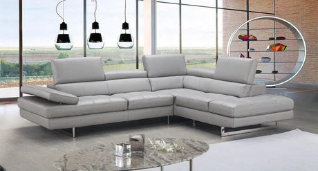 Aurora Leather Sectional | J&M