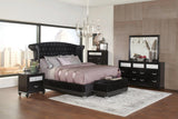Barzini Tufted Upholstered Bed in Black by Coaster Furniture Coaster Furniture