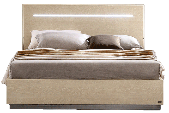 Ambra Legno Queen Bed In Ivory - Ambrabedqs | ESF | Home Elegance USA