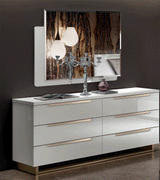 Esf Furniture - Smart Double Dresser In White - Smartdresser