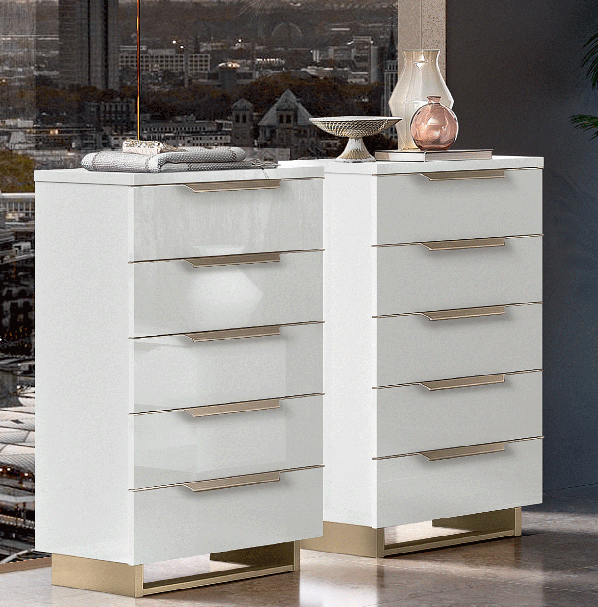 Esf Furniture - Smart Chest In White - Smartchest
