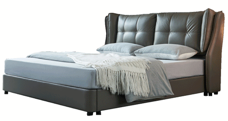 Extravaganza Queen Bed With Storage In Grey - 1806Qsbed | ESF