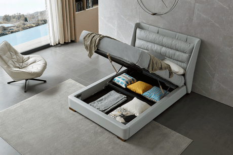 Lego Full Size Bed W/Storage In Light Grey - Legofs | ESF