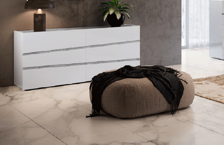 Camelgroup Italy Alba Double Dresser In White - Albadoubledresser | ESF | Home Elegance USA