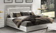 Carrara Eastern King Bed In Grey - Carrarabedksgrey | ESF