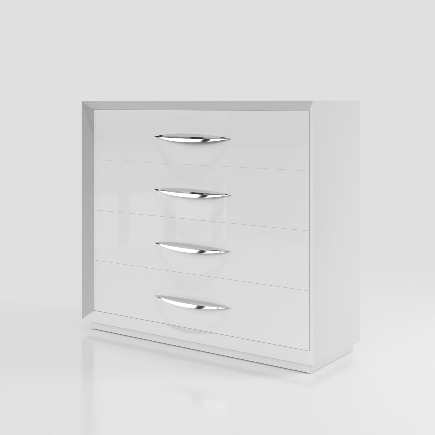 Esf Furniture - Majesty 5 Piece Queen Bedroom W/Light And Carmen Cases - Majestyqs-5Set-Carmen