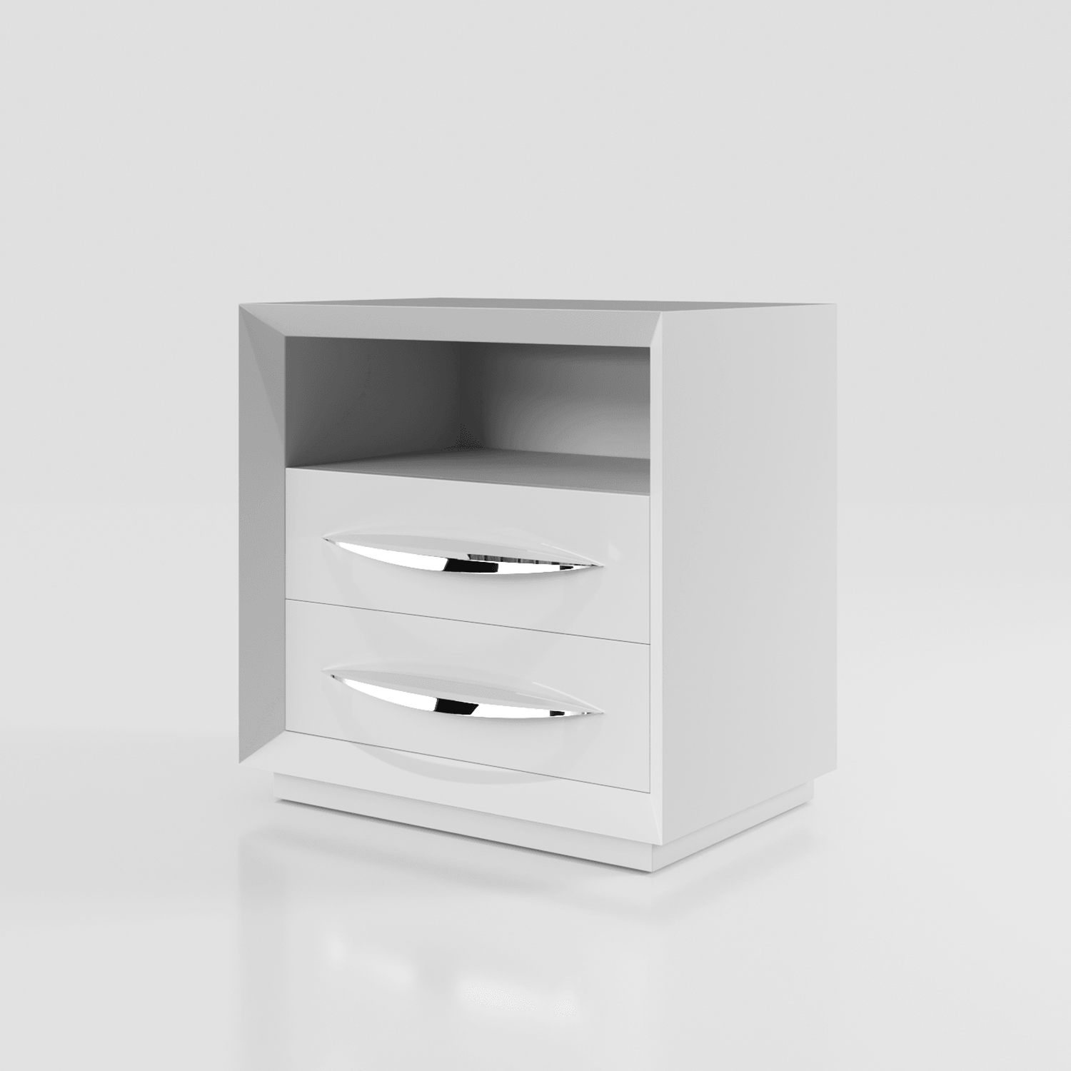 Esf Furniture - Majesty 5 Piece Queen Bedroom W/Light And Carmen Cases - Majestyqs-5Set-Carmen