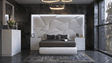Majesty 5 Piece King Bedroom W/Light And Kiu Cases - Majestyks-5Set-Kiu | ESF