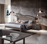Esf Furniture - Nabucco Night 3 Piece Queen Bedroom Set In Silver Birch - Nabuccoqs-3Set