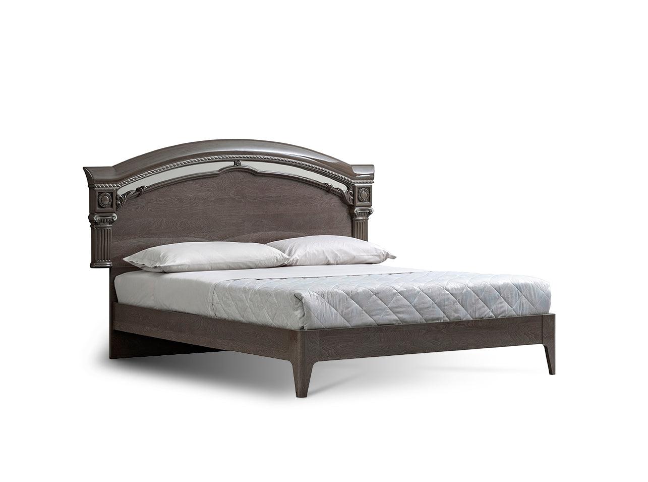 Esf Furniture - Nabucco Queen Size Bed In Silver Birch - Nabuccoqs