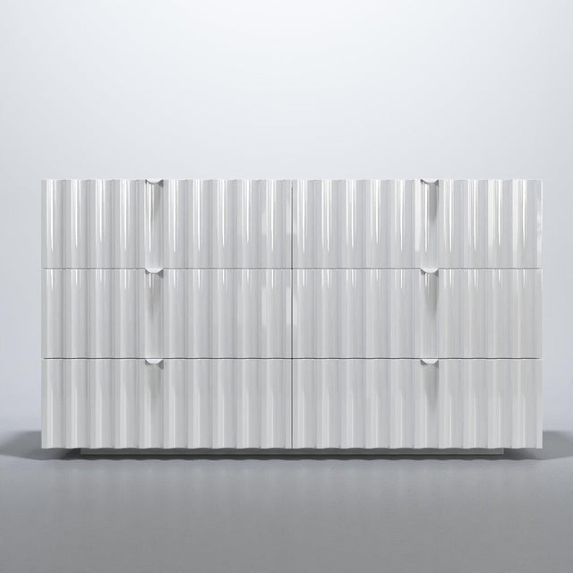 Esf Furniture - Orion Double Dresser In White - Orionddresser