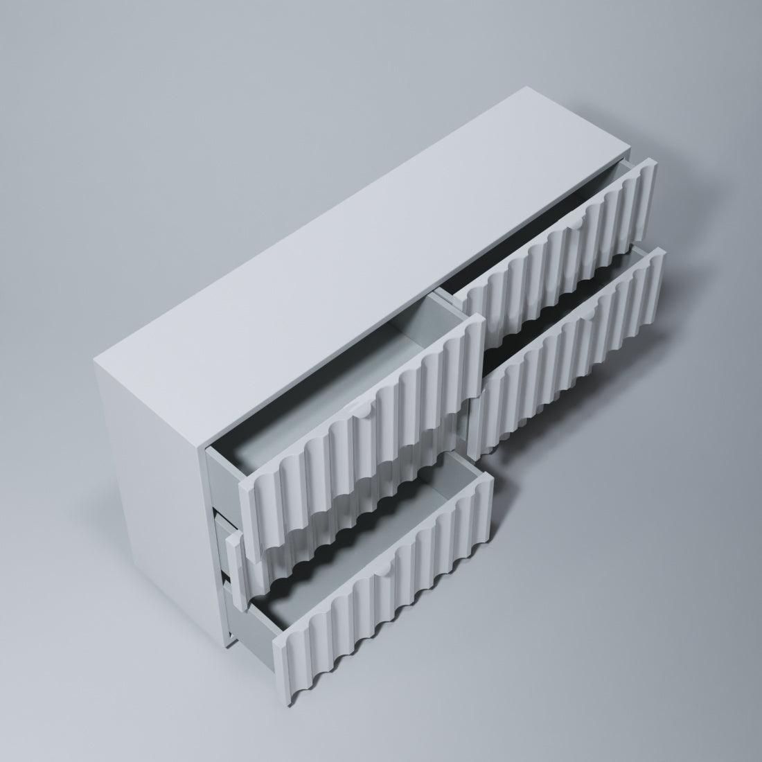 Esf Furniture - Orion Double Dresser In White - Orionddresser