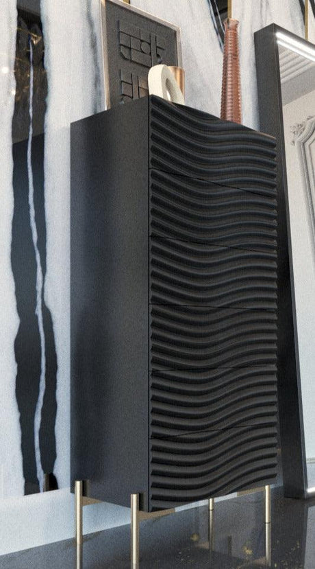 Franco Spain Wave Chest In Dark Grey - Wavechestgrey | ESF
