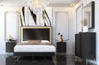 Franco Spain Wave 5 Piece Queen Bedroom Set In Dark Grey - Waveqsbedgrey-5Set | ESF