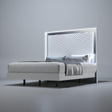 Esf Furniture - Franco Spain Wave 5 Piece King Bedroom Set In White - Waveksbedwhite-5Set