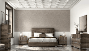Status Italy Kamea 6 Piece Queen Bedroom Set In Vintage Oak - Kameaqs-6Set | ESF