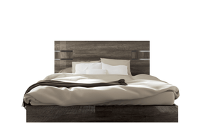 Status Italy Kamea Queen Size Bed In Vintage Oak - Kameaqs | ESF