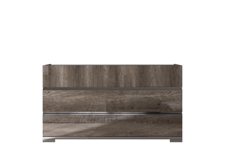 Status Italy Kamea Dresser With Mirror In Vintage Oak - Kameadresser-M | ESF