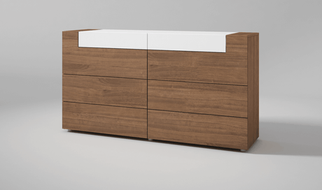 Esf Furniture - Mar Double Dresser In Natural - Mardoubledresser