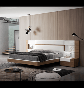 Mar 3 Piece Queen Storage Bedroom Set In Natural - Marbedqsstorage-3Set | ESF
