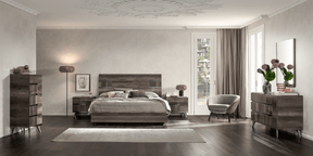 Medea 6 Piece Queen Bedroom Set In Vintage Oak - Medeaqs-6Set | ESF
