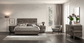 Medea 5 Piece Queen Bedroom Set In Vintage Oak - Medeaqs-5Set | ESF