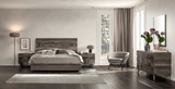 Esf Furniture - Medea 5 Piece Eastern King Bedroom Set In Vintage Oak - Medeaks-5Set