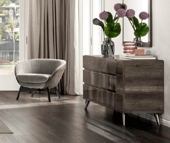 Esf Furniture - Medea Double Dresser In Vintage Oak - Medeadresser