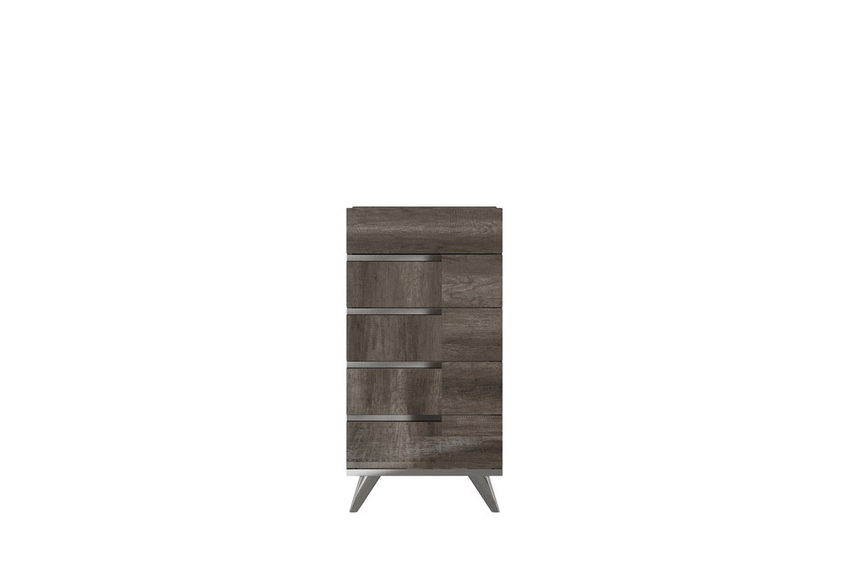 Esf Furniture - Medea 6 Piece Queen Bedroom Set In Vintage Oak - Medeaqs-6Set