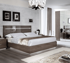 Platinum Legno King Size Bed In Silver Birch - Platinumbedkslegno | ESF