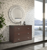 Esf Furniture - Regina 5 Piece Queen Storage Bedroom Set In Wenge - Reginabedqs-5Set