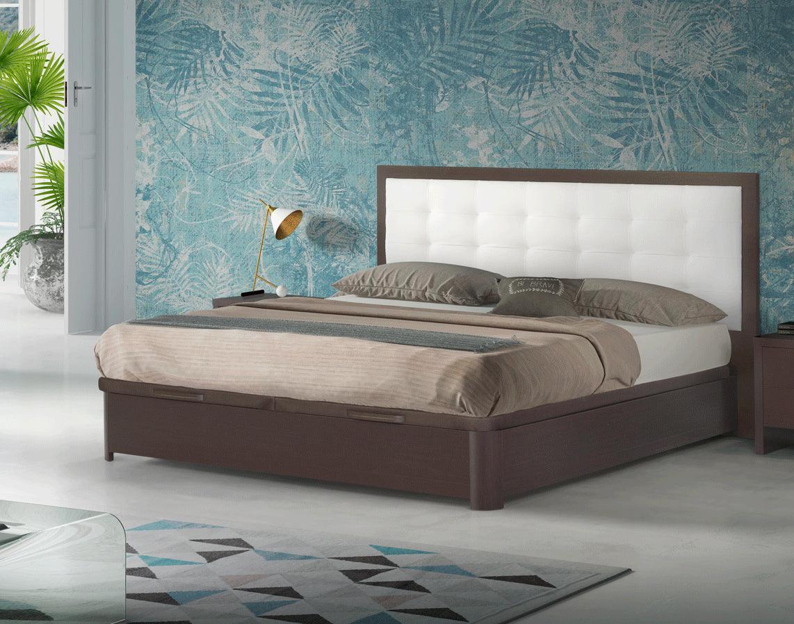Esf Furniture - Regina 5 Piece Queen Storage Bedroom Set In Wenge - Reginabedqs-5Set