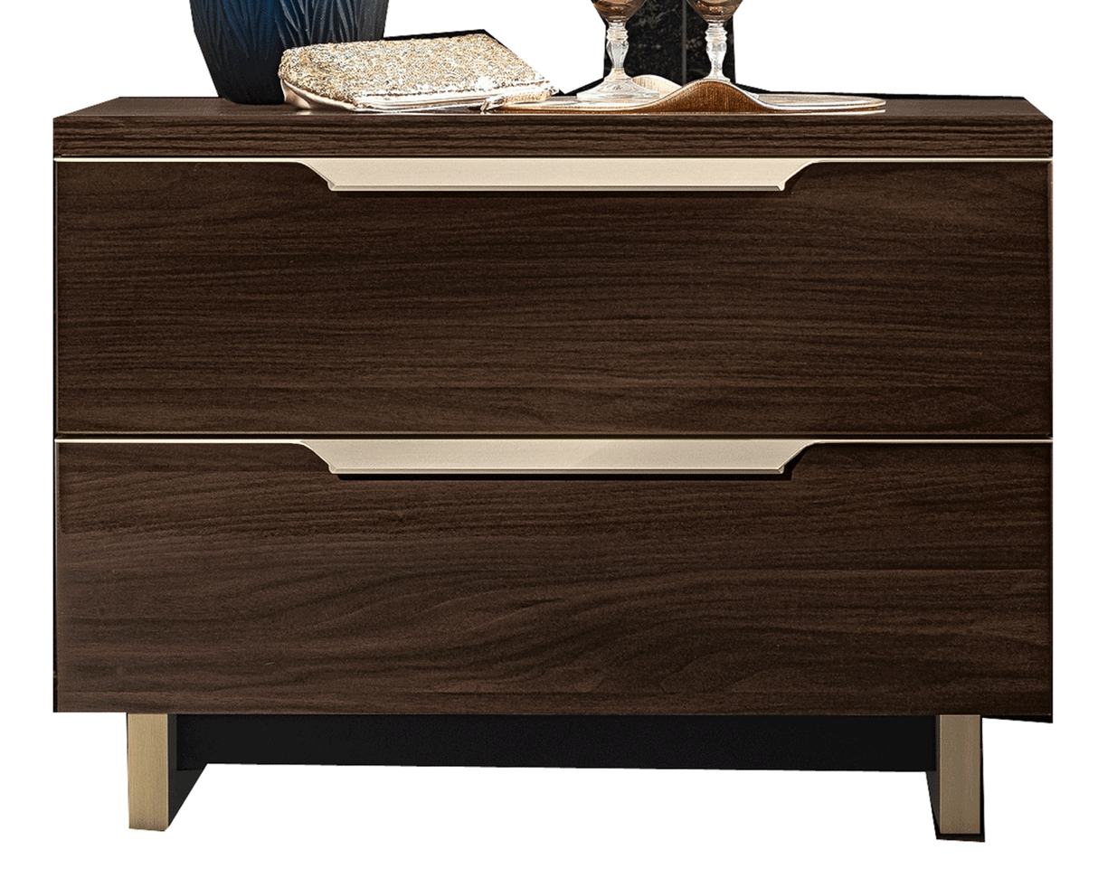 Esf Furniture - Smart 5 Piece King Bedroom Set In Walnut - Smartkswalnut-5Set