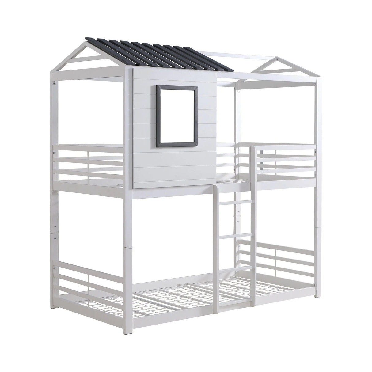 Belton House-Themed Twin Over Twin Bunk Bed White by Coaster Furniture Coaster Furniture