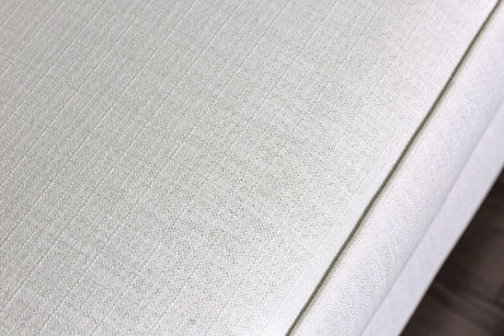 Betria Transitional Sectional in White High-Shine Synthetic Fabric Color by Furniture of America