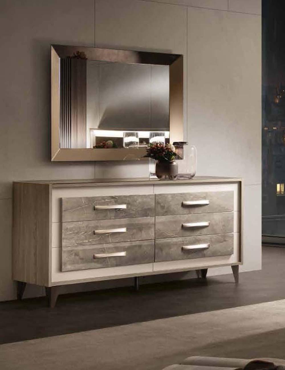 Arredoclassic Italy Arredoambra Double Dresser With Mirror - Arredoambraddresser - M | ESF | Home Elegance USA