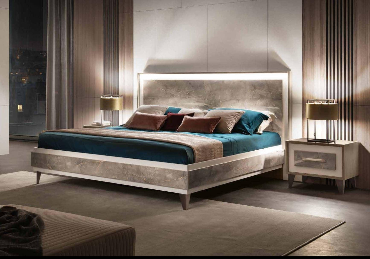 Arredoclassic Italy Arredoambra 3 Piece King Bedroom Set - Arredoambraks - 3Set | ESF | Home Elegance USA