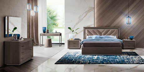 Elite Camel Queen Size Bed In Silver Birch - Eliteqs | ESF